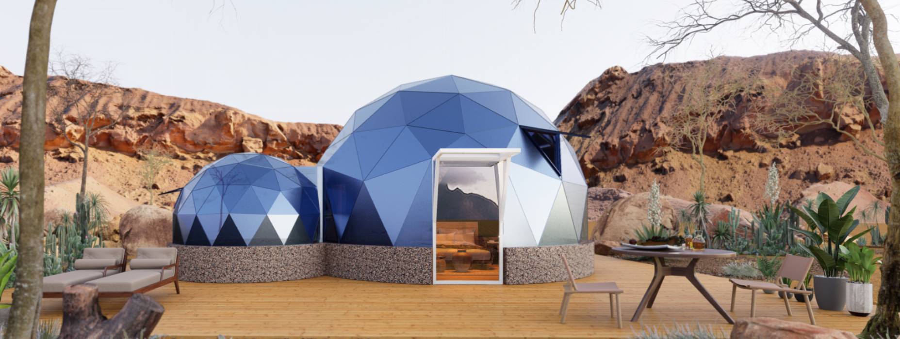 南江县球形智能光伏玻璃星空房